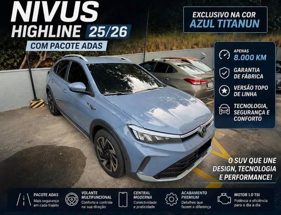 VOLKSWAGEN NIVUS 1.0 200 TSI TOTAL FLEX HIGHLINE AUTOMÁTICO